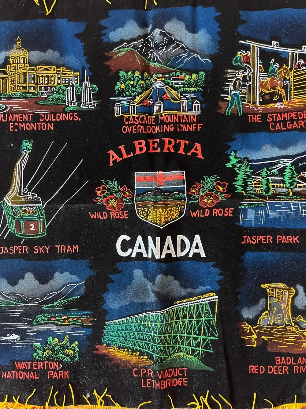 vintage canada pillow
